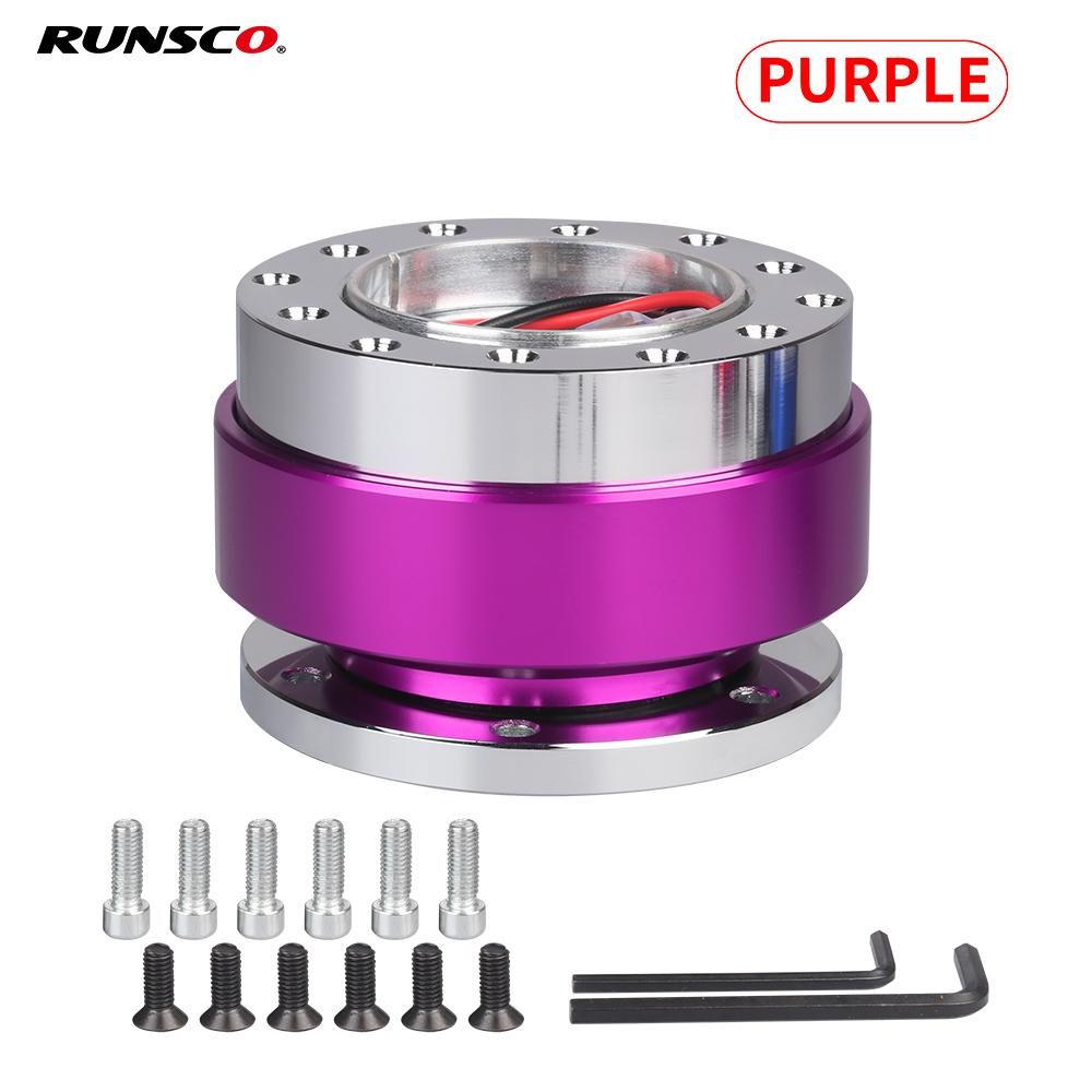 Universal Car Tuning Steering Wheel Quick Release Hub Adapter Snap Off Boss Kit Auto Accessories