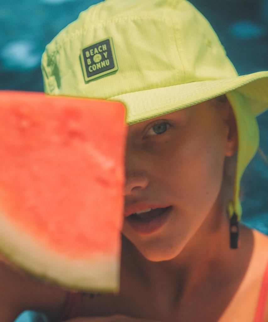 Bichiboikeomyu Kapelusz do surfingu Zielony Neon