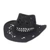 Straw Hat for Women Men Summer Handmade Classic Vintage Hollow Out  Western Curled Wide Brim Sun Hat Fishing Hat Climbing Cap