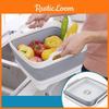 Portable Foldable Kitchen Sink Basket Large Capacity Plastic Storage Bin