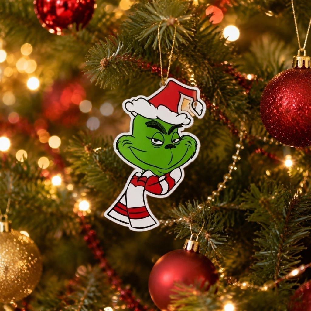 Christmas Theme Hanging Ornaments for Tree Decorations, Party Supplies and Photo Props (Set of 60, 30 Styles 2 Each)
