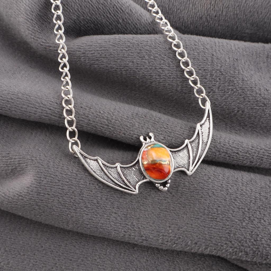 Stachelige Auster Edelsteinschmuck, 925 Massiv Sterlingsilber Anhänger, Stachelige Auster Silberanhänger für Hochzeitsgeschenk