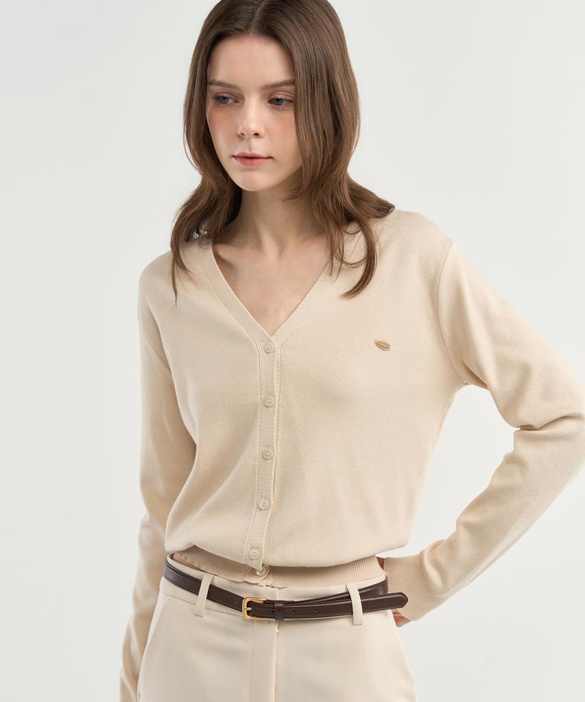 Omiou Washable V-Neck Cardigan_10 Colors (Type B)