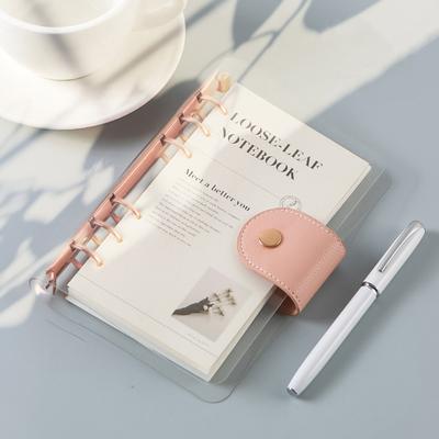 Planner Notebook Simple Style Easy To Carry Transparent Journal Book Loose-leaf Notepad for Students