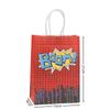 StoBag, Superhero Reusable Kraft Paper Gift Bags, Boom pattern, for birthday, party supplies, children's candy package, 12/30pcs