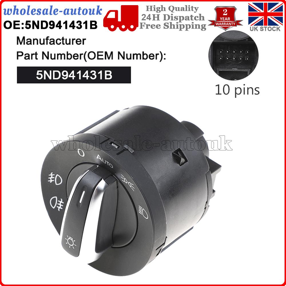 Car auto headlight fog light sensor switch for VW Golf MK5 MK6 Tiguan 5ND941431B