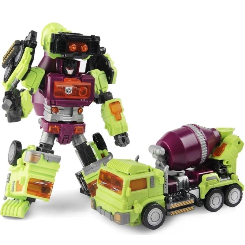 NBK 6 In 1 New Transformation Toys Movie Anime Devastator Action Figure KO G1 Robot Car Engineering Vehicle Model Boy Kids Gift