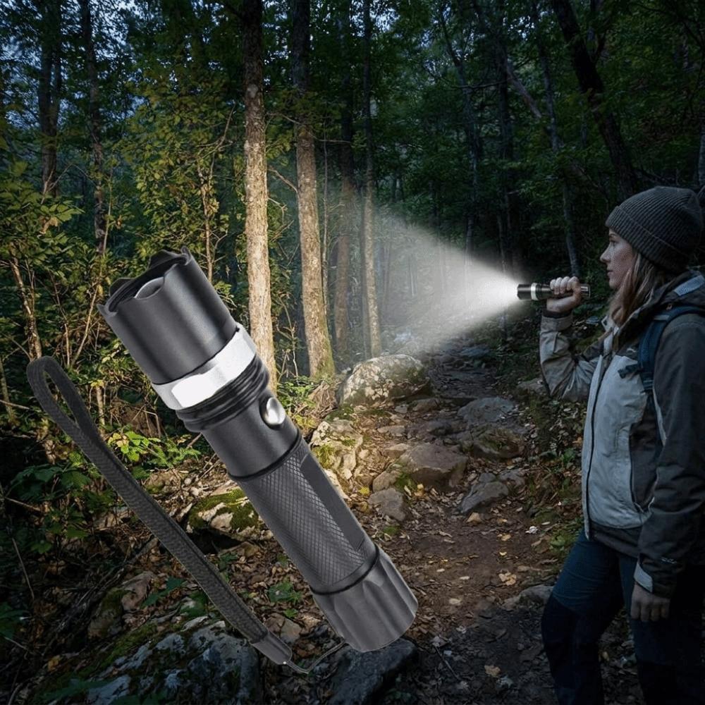 Mini Ultra Bright LED Flashlight Long Range Mini Flashlight Portable Zoom Led Flashlights  Camping
