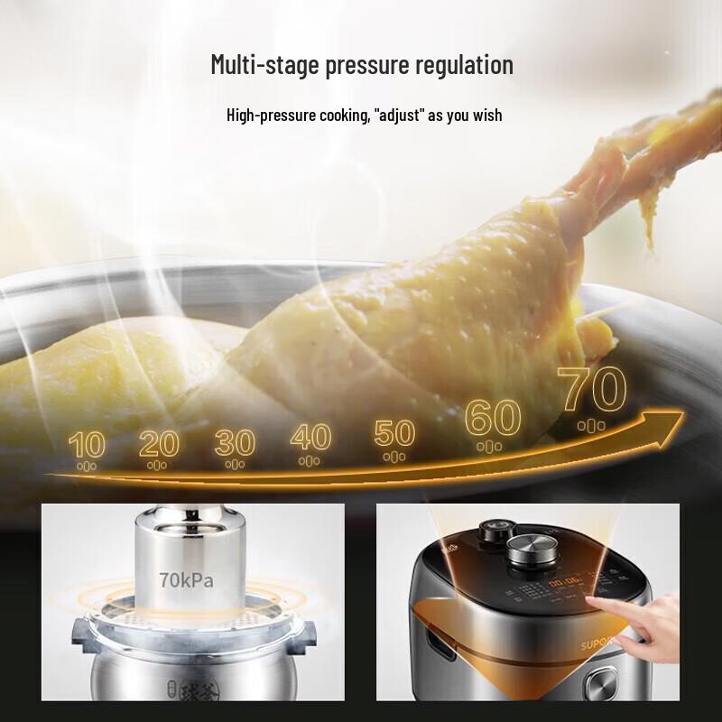 SUPOR 5L Smart IH Dual Pot Electric Pressure Cooker CN Plug (adapter Included)