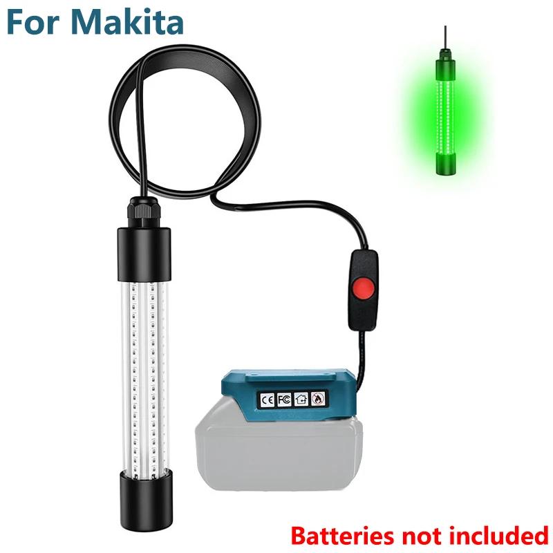 Fishing Lure Lights for Makita/Dewalt/Milwaukee 18V Battery  IP68 Waterproof Underwater Fishing Light Night Fishing Green Light