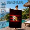 Athletico Football Club Printed Microfiber Beach Towel, Soft And Absorbent, Quick-Dry, Ideal for Summer Travel, Beach Essential, Swimming Pool