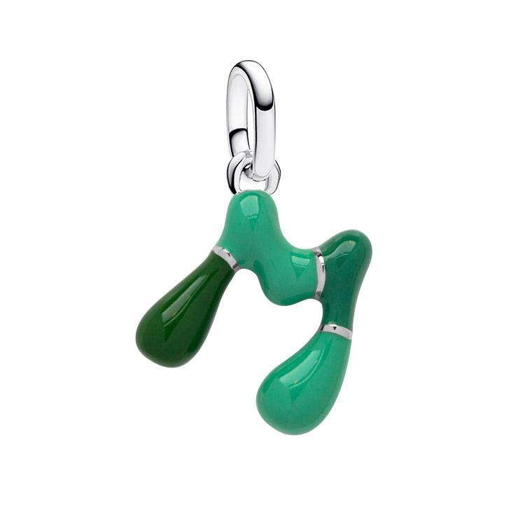 Authentic S925 Sterling Silver Charm Letter Pendant Fit  Bracelet Silver Dangle S925 Charm for Women Jewelry Loved Gift