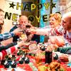 Black Gold New Year Party Decoration Happy New Year Banners Decoration Happy New Year Balloons for New Year Celebrations
