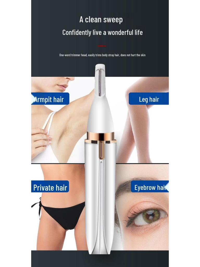 4-in-1 Electric Women's Epilator & Eyebrow Trimmer