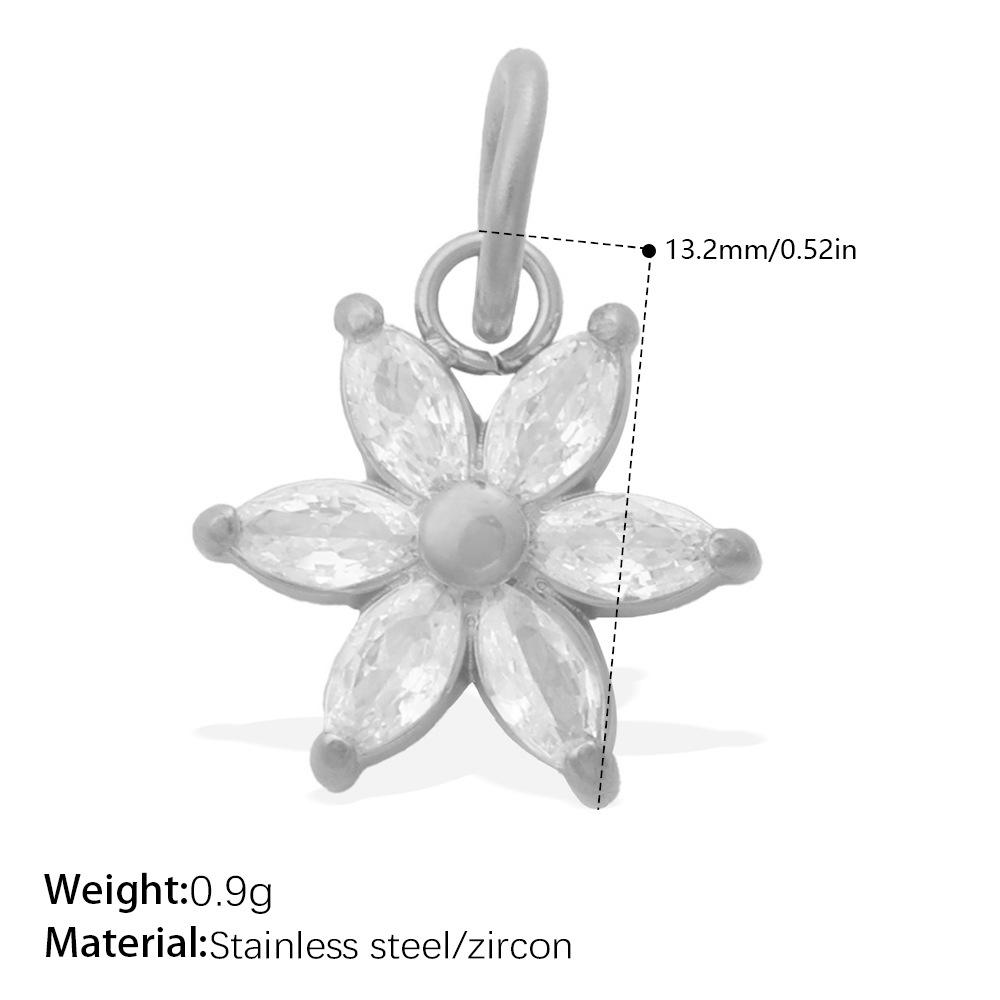Small Fresh Flower Pendant Collection Exquisite Small Rose Sunflower Shape Bracelet Necklace Pendant