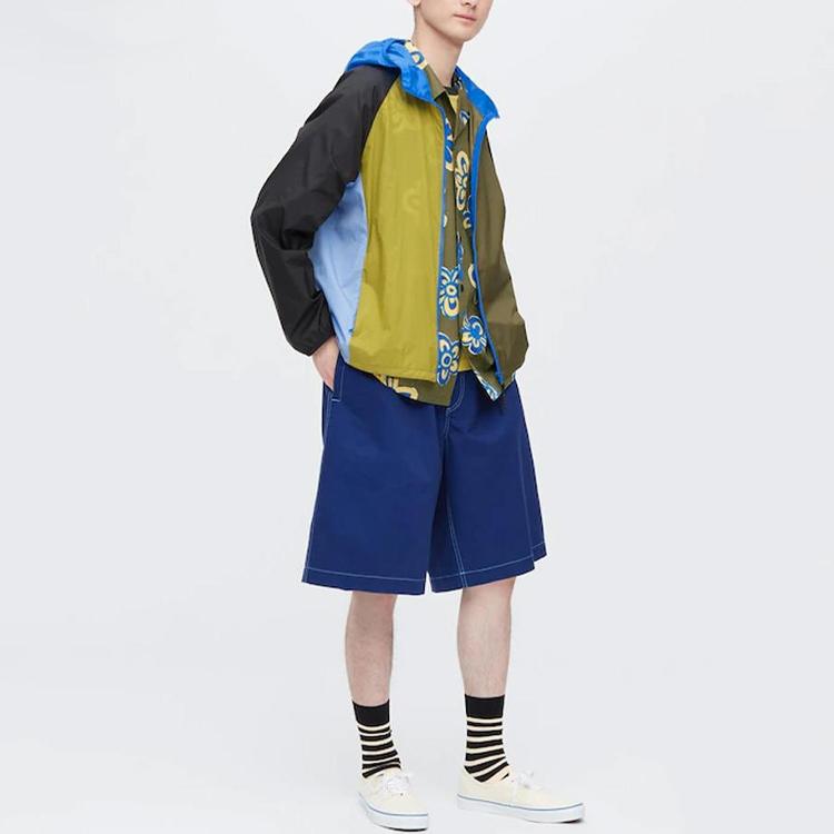 Uniqlo X MARNI Wide Fit Boxy Shorts (Asia Sizing) Blue Unisex Streetwear 449563-66