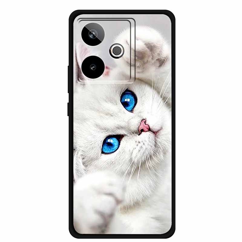 For Realme GT 7T GT7 Case Cool Animal Protective Silicone Back Cover Cases For Realme GT 7 Black Phone Funda Realme GT 7T Coque