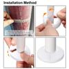 10pcs PP Decoration Plastic Drain Line Coverd White Cover  Water Pipe