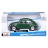 Maisto 1/24 Scale Diecast Volkswagen Beetle 1973 Green, Finished Model, 31926 GN