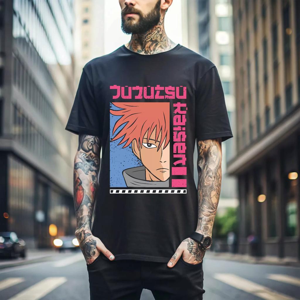 100% cotton TOPS UNISEX TEES MENS WOMENS Jujutsu Kaisen Power T-shirt Anime Manga Unisex Tshirt T-Shirt Tee All Size 191