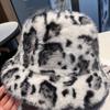 Plush Mongolian hat women's autumn and winter cold and windproof cute warm basin hat imitation fur bucket hat ear protection Internet celebrity hat