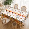 Autumn Theme Cartoon Tablecloth, Hedgehog Maple Leaf Pumpkin Print, Waterproof And Oil-Proof Material Dining Table Coffee Table Decorative Cloth