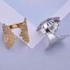 1/2/3pcs Animal Ring Butterfly Cat Wings Shell Open Adjustable Stainless Steel Rings For Women Men Accessories Fashion Jewelry