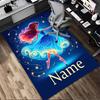 Personalized Name Lights Living Room Non-Slip Area Rug Soft Carpet for Bedroom Kids Playroom Sofa,Office Home Decor Doormat