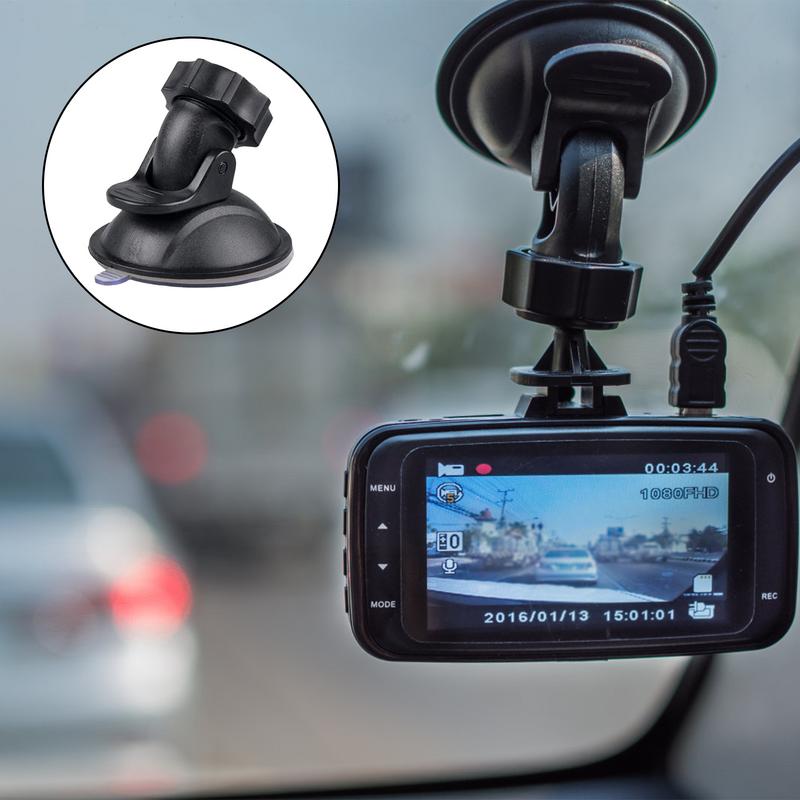 Car Suction Cup for Dash Cam Holder Vehicle Video Recorder On Windshield and DashBoard Mount with 5 Types Adapter 360 Degree