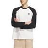 adidas Originals Trefoil DC RC LS Tee With Embroidered Logo And Color Block Crew Neck Men Tops Pink White IS5375