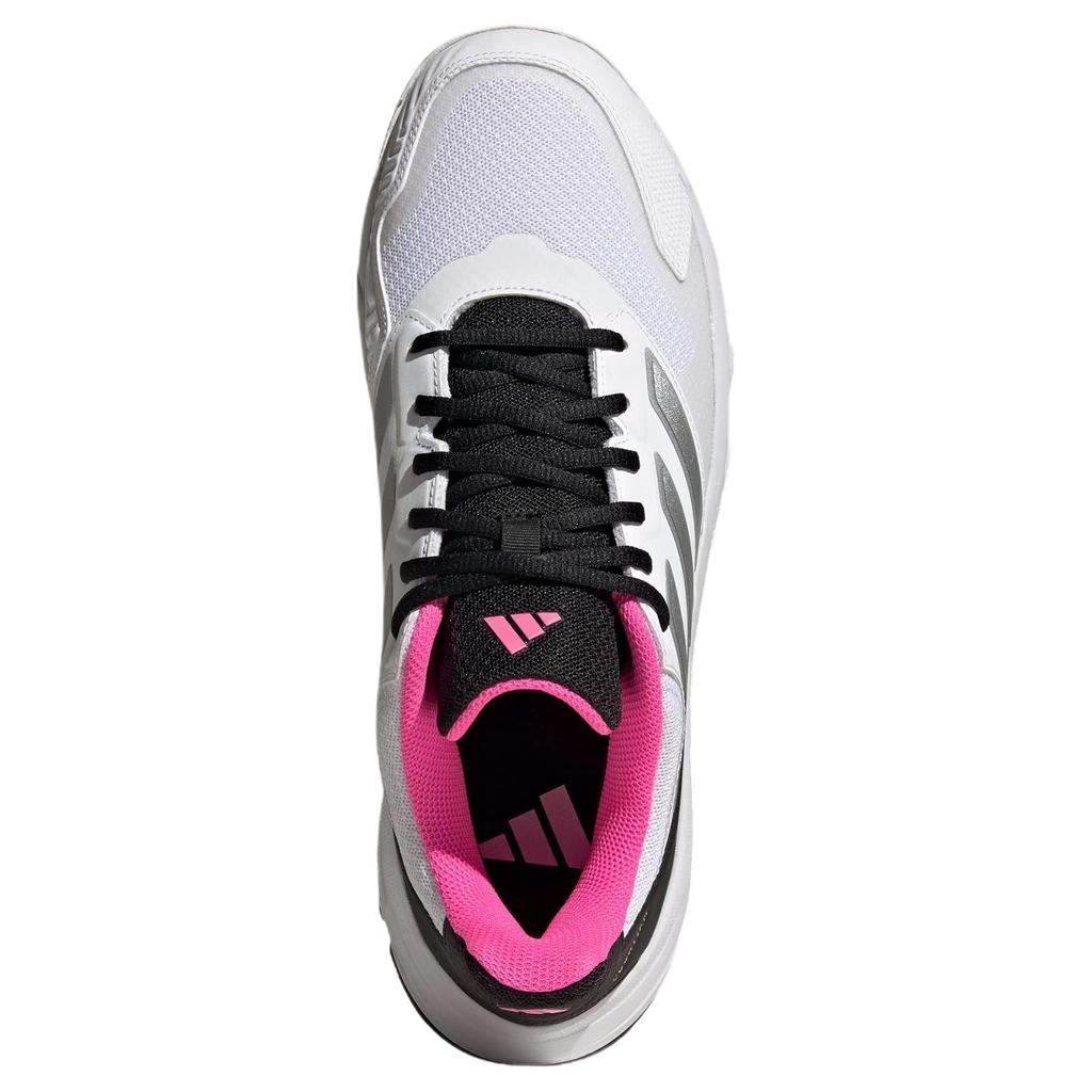 Adidas Courtjam Control 3 Comfortable Durable Wear-Resistant Low-Top Tennis Shoes Men Sneakers White Silver Pink JH5136