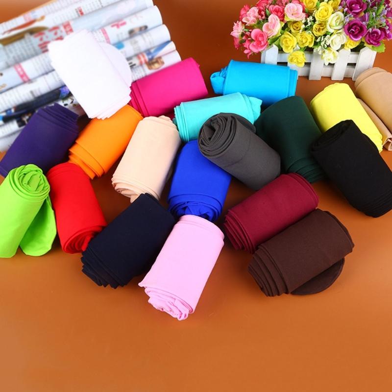Run Resistant Solid Colored Semi Opaque Footed Tights High Waist Pantyhose Control Top Tights Halloween Cosplay Costume