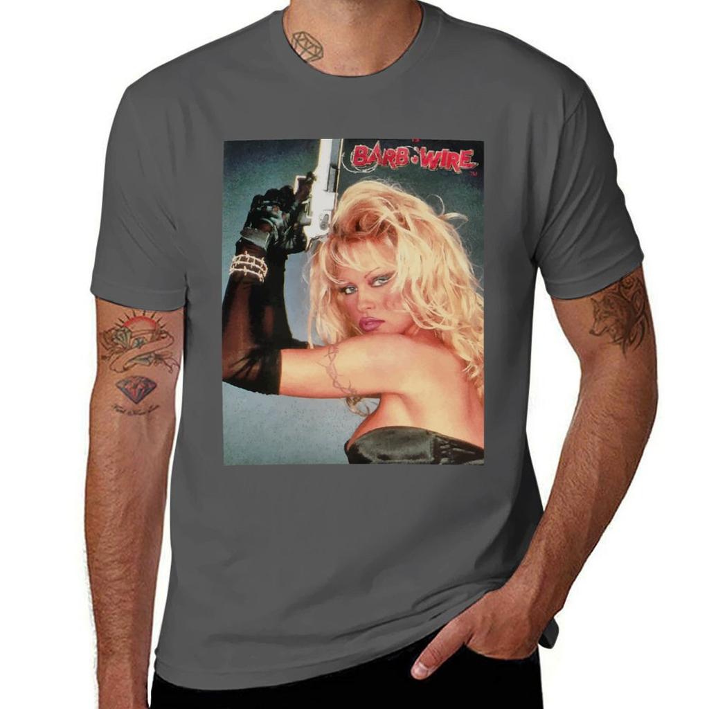 Barb Wire (Pamela Anderson) Tshirt Nonshrink Basic Cotton Tshirt