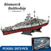 Fang Cheng Aircraft Carrier & Bismarck Battleship Model Toy - Educational Assembly Puzzle for Boys
