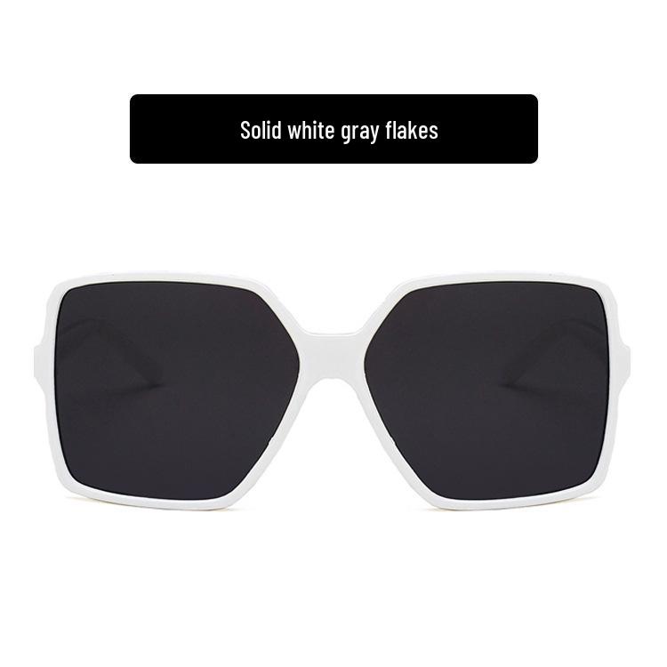 

Retro Square Large Frame Sunglasses - 2020 European & American Street Style Travel Shades As Pictured