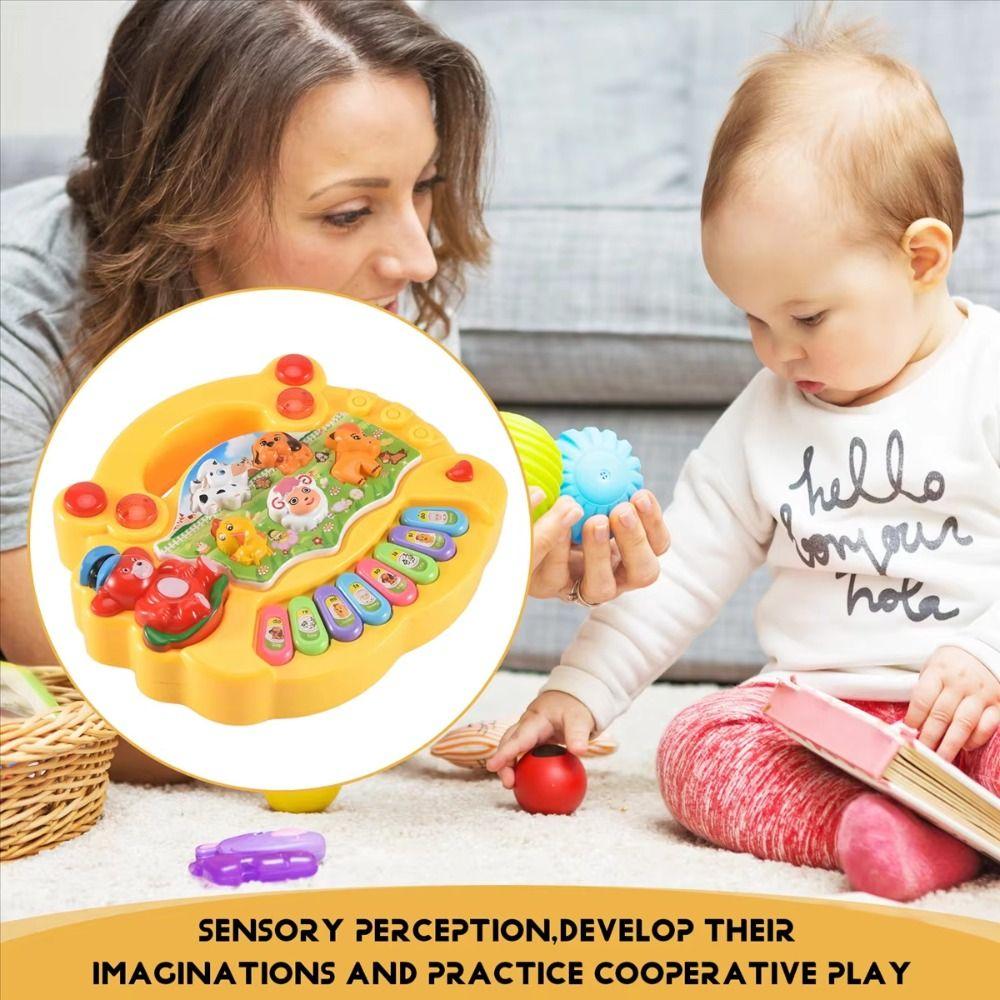 Plastic Kids Piano Keyboard Toy Lights Sounds Kids Electronic Piano Toy  Children Preschool