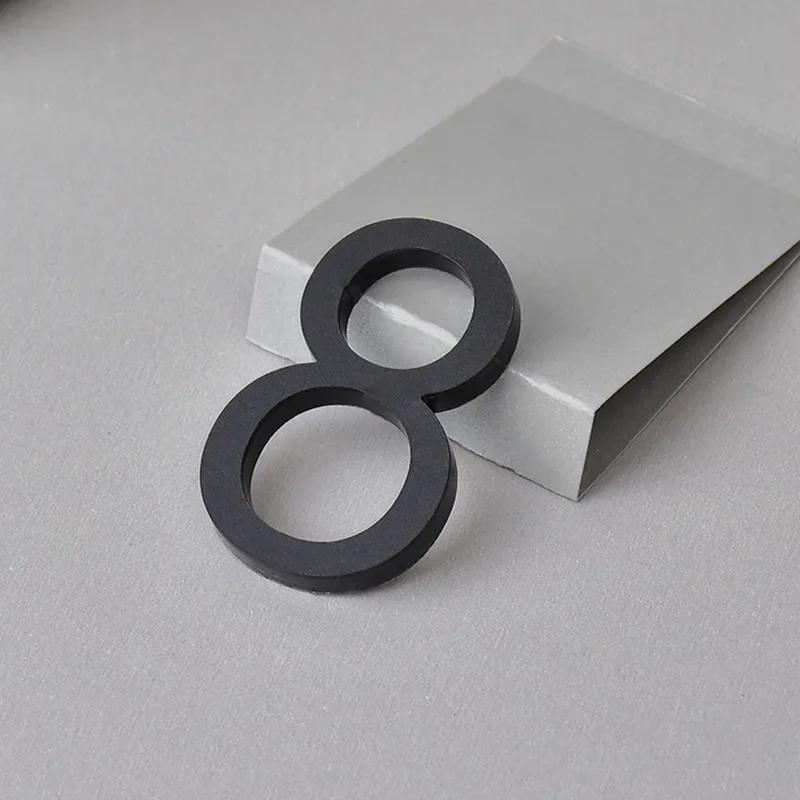 0-9 Ziffern Hausnummer Aufkleber 3D Selbstklebend Türschild Außen Briefkasten Hotel Apartment Zimmer Adressschild Heimdeko