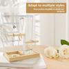 4 Tier Jewelry Organizer Stand Jewelry Display Holder with 48 Holes 6 Hook Earring Ring Bracelet Stand Rack for Table Countertop