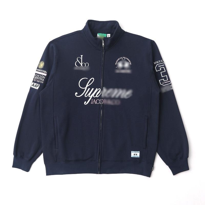 Men's and women's alphabet decal waterproof hooded zipper jacket