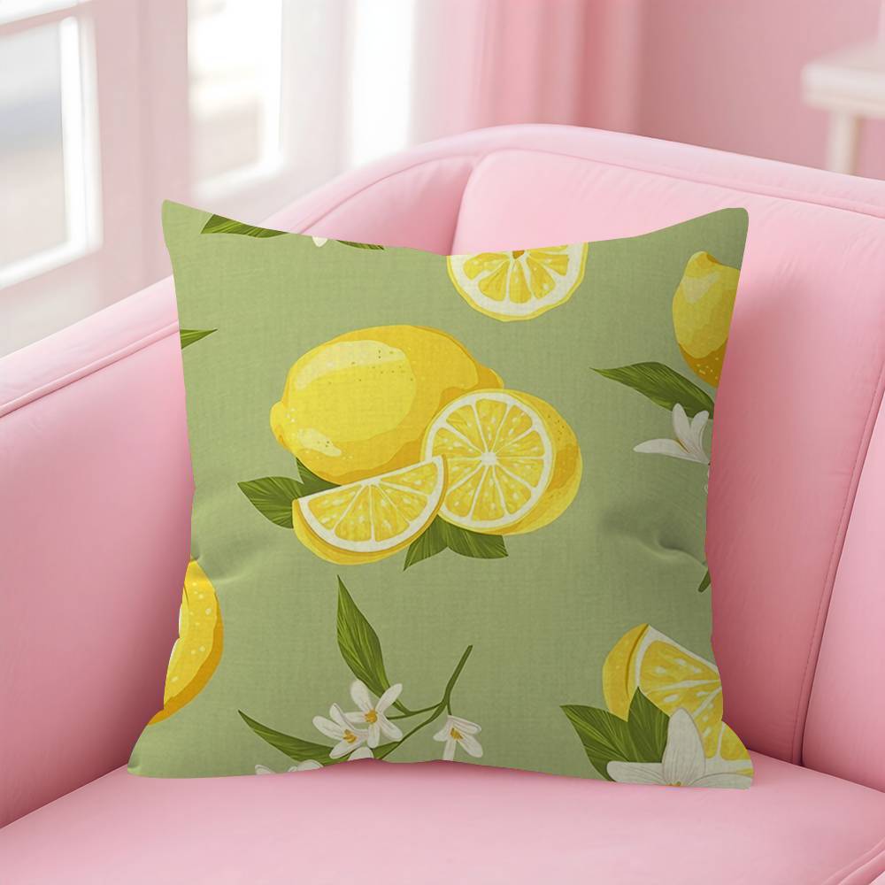 Fruit Lemon Pillow Cover Design Cushion Cover Decor Holiday Decorati
