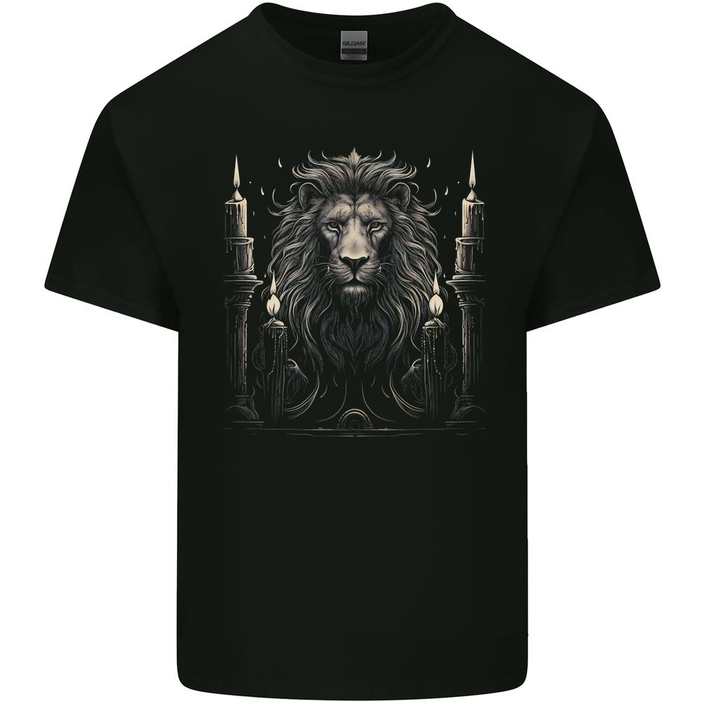 A Lion With Candles Kids T-shirt Boys Girls S