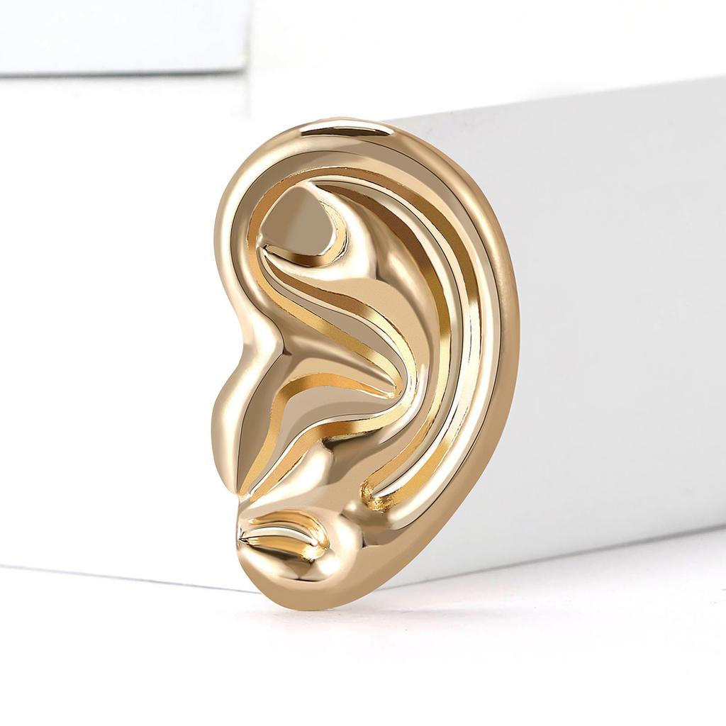 Simple Alloy Smooth Ears Brooch Personalized Creative Men'S And Women'S Suit Coat Corsage Jewelry Pin
