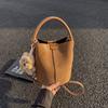 Emmertas Grote capaciteit dames schoudertas Suede retro winter nieuwe emmertas gevoel schuin over de schouder tas