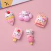 10Pcs New Mini Kawaii Cartoon Bright Food Kittenseries Flat Bottom Scrapbook  Diy Jewelry Making Hairwear Accessorie A36