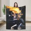 Ace Frehley Plush Blanket Boy Girl  Flannel Throw Blanket For Couch Chair Soft Custom Quality Bedspread Birthday Present