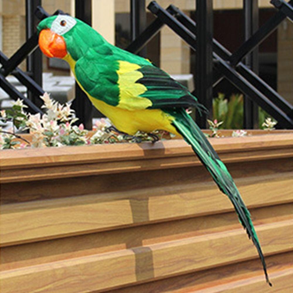 Multicolor Artificial Bird Model Foam Garden Decorative Bird Simulation Parrot  Garden Ornament