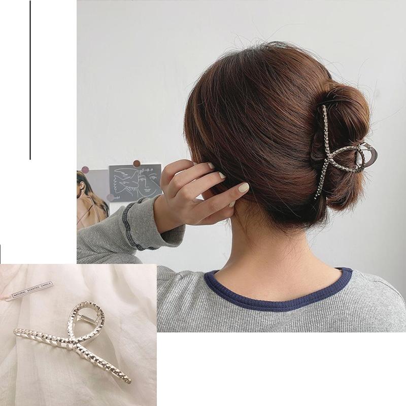 New Metal Claw Clip for Women Gold Geometric Hair Claw Large Size Headband Hairpin Claw Clip Hair Crab Hair Accessories