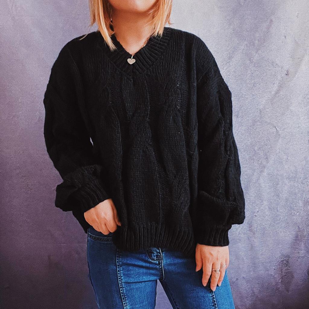 Fashion Women  And Winter Printing Knitted Long Sleeve Pullover Sweater Casual Sweater