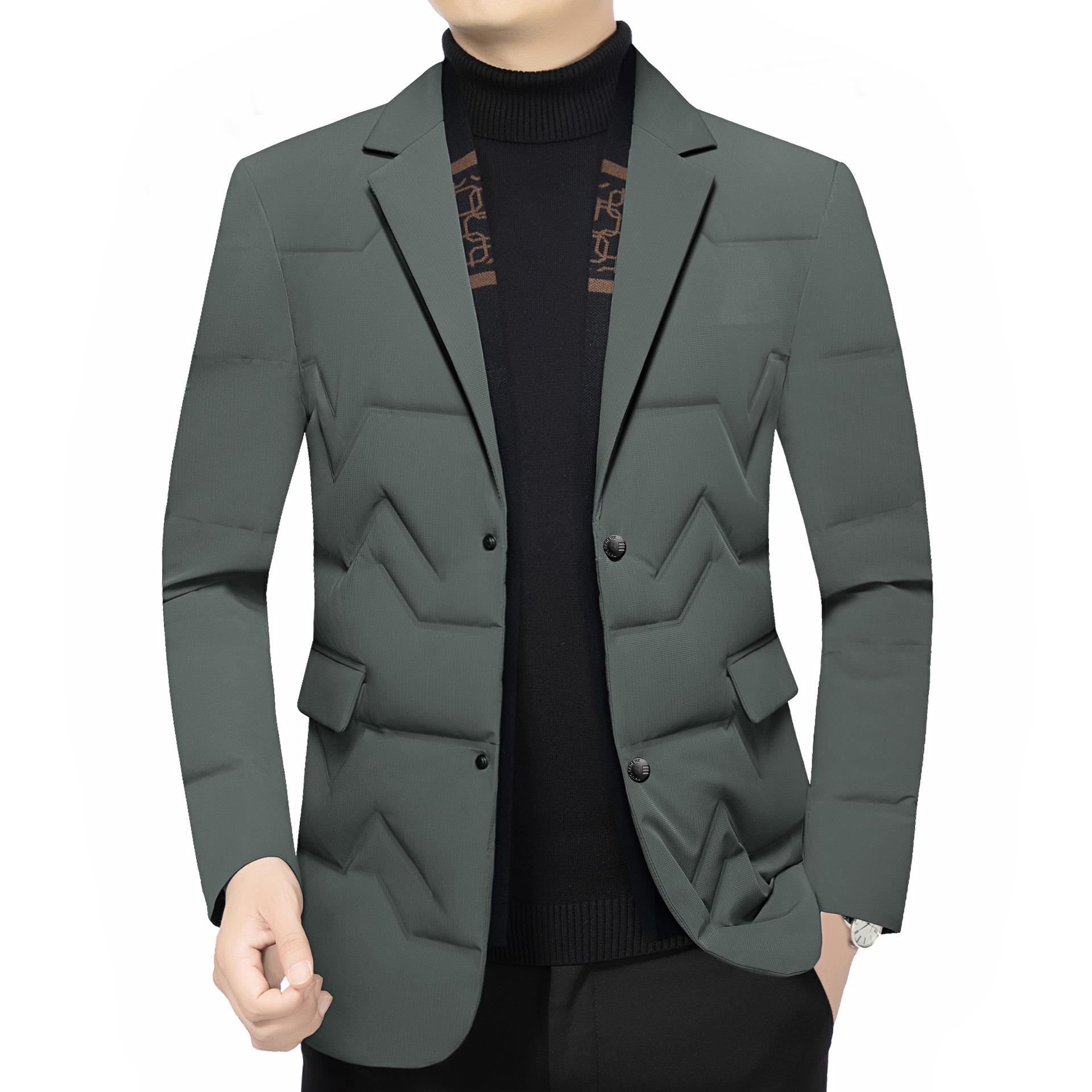 

Men s 2025 Fashionable Lightweight Scarf Collar Down Jacket XL (135-155 jin)