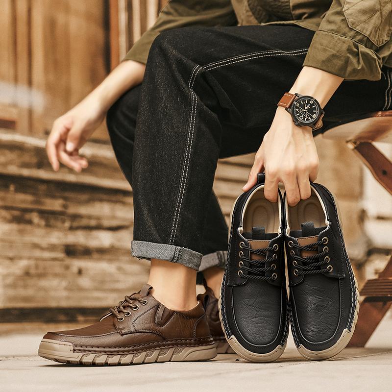 Handmade Men Shoes Casual Leather Shoes For Men Loafers Moccasins Men Flats Shoes Driving Shoes